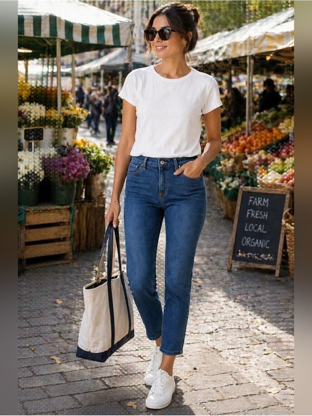 Style & Co Ankle Jeans Medium Wash | Med Rise Straight Leg Denim 10